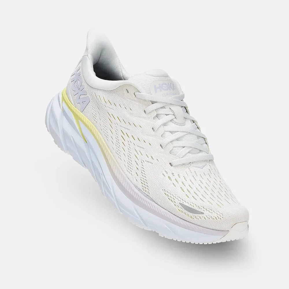 Hoka One One White Clifton 8 Sz. 7.5B